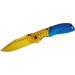 Couteau pliant Herbertz 560612 bicolore revêtement titane manche 12cm