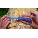 Couteau pliant Herbertz 204112 manche bleu moucheté 12cm