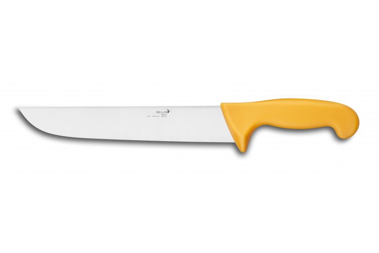 Couteau de boucher D&eacute;glon Profil lame 25cm manche jaune