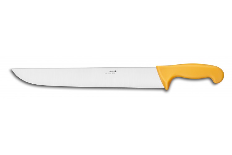 Couteau de boucher D&eacute;glon Profil lame 35cm manche jaune