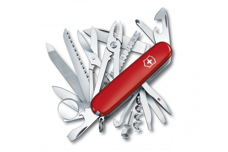 Couteau suisse Victorinox 21 pi&egrave;ces SWISSCHAMP rouge