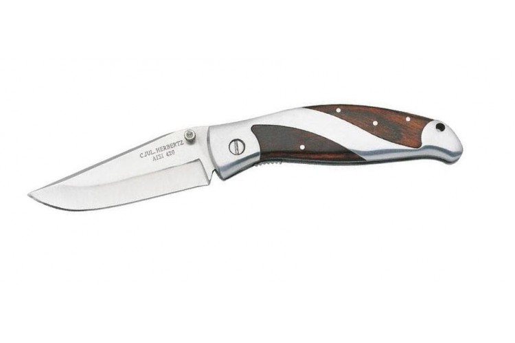 Couteau pliant Herbertz 216211 manche bi-mati&egrave;re 11cm