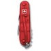 Couteau suisse Victorinox 8 pièces SPARTAN rouge translucide