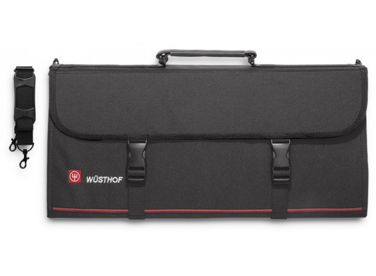 Serviette pour couteaux de cuisine avec sangles vide 18 emplacements W&uuml;sthof