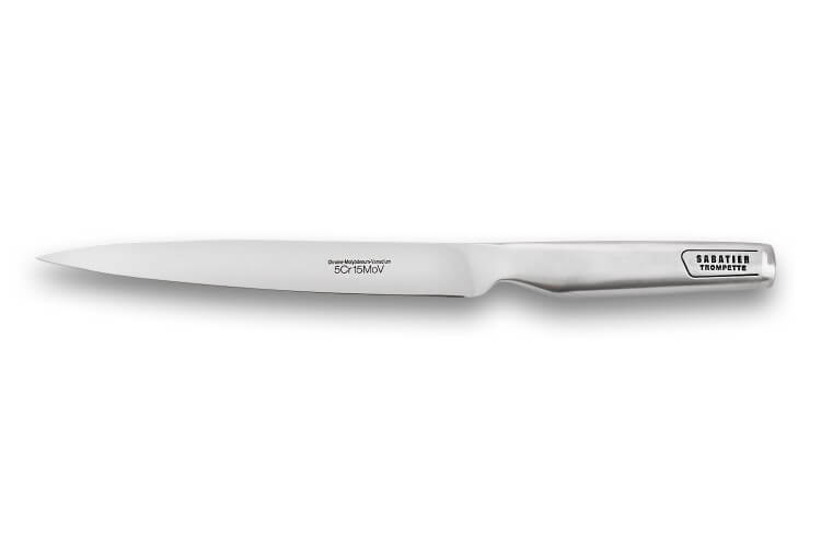 Couteau filet de sole flexible Sabatier Trompette design Tout Inox 18cm
