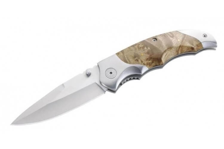 Couteau pliant Herbertz 278211 manche bois de racine 11cm