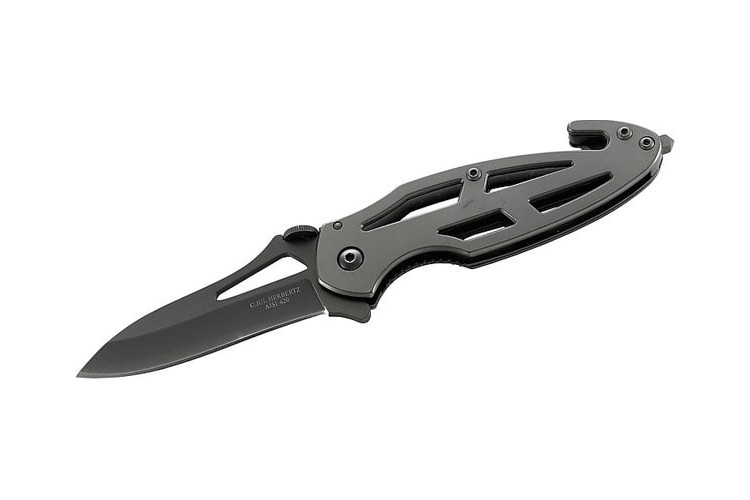 Couteau pliant Herbertz 236710 perfor&eacute; en acier manche 10cm