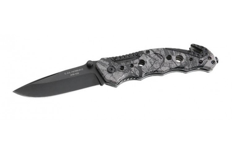 Couteau pliant Herbertz 218111 manche alu camoufl&eacute; 12cm