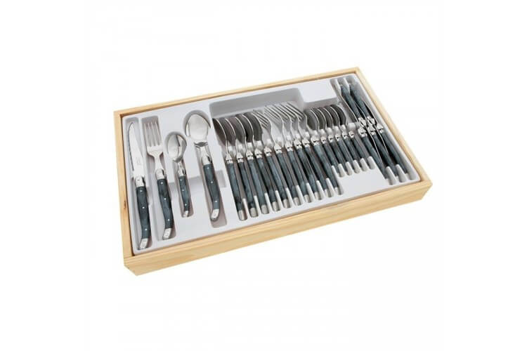 Ménagère Laguiole 24 pièces Gris Flamme Pradel Excellence