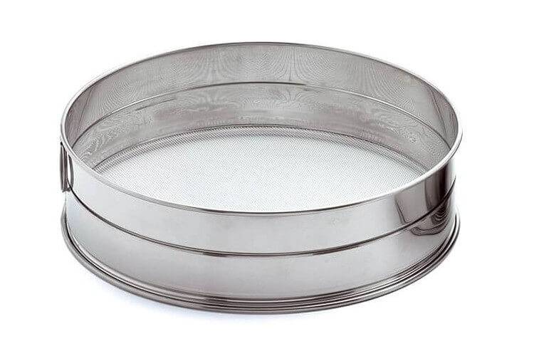 Tamis professionnel acier inox 25cm - maille inox 1.28mm