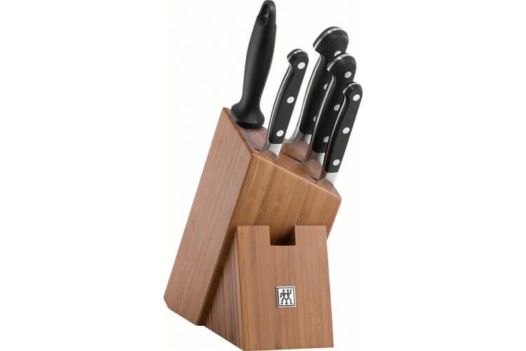 Bloc de 4 couteaux de cuisine Zwilling Pro forgés + 1 fusil à aiguiser