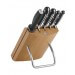 Bloc design 4 couteaux Zwilling Pro forgés + 1 fusil à aiguiser