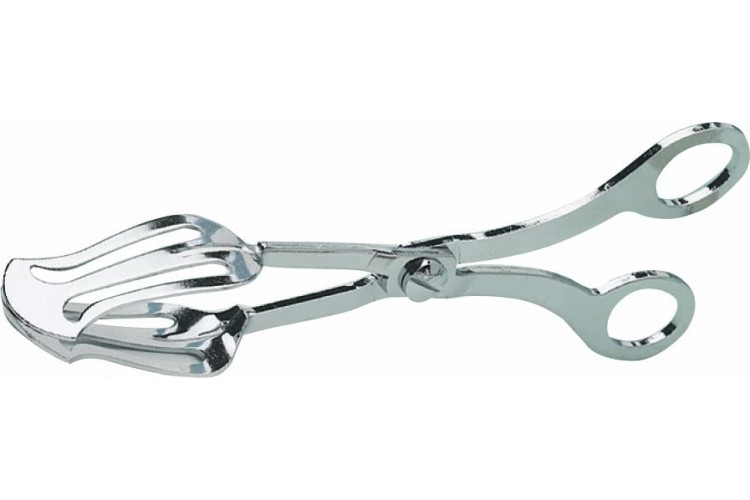 Pince &agrave; g&acirc;teaux large acier chrom&eacute; 21cm