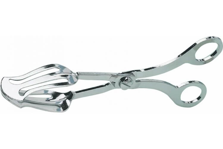 Pince à gâteaux large acier chromé 21cm