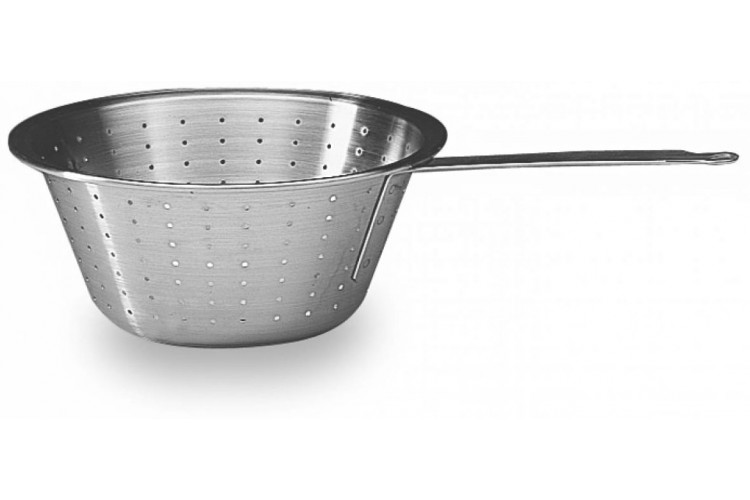 Passoire &agrave; gras professionnelle MATFER acier inox 28cm avec manche