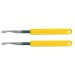 Lame de boulanger inox boule manche jaune - 2 pièces