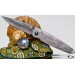 Couteau pliant MCUSTA Tsuchi MC-34D acier damas 66 couches 10cm + étui