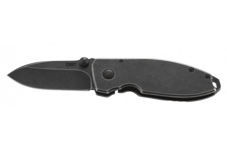 Couteau pliant CRKT SQUID 2490KS manche acier inox noir 8.5cm
