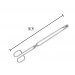 Pince de cuisine Triangle 38cm acier inox