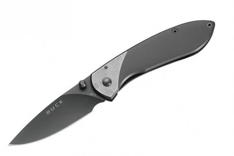 Couteau pliant BUCK NOBLEMAN n°327TTS manche acier brossé 9cm