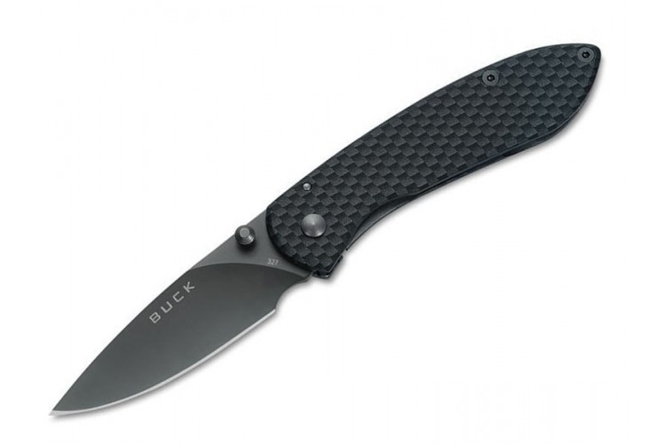 Couteau pliant BUCK NOBLEMAN n&deg;327CFS manche fibre de carbone 9cm
