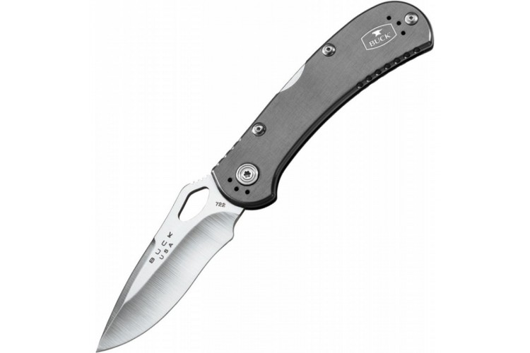 Couteau pliant BUCK SPITFIRE n&deg;722GYS1 manche gris 11cm