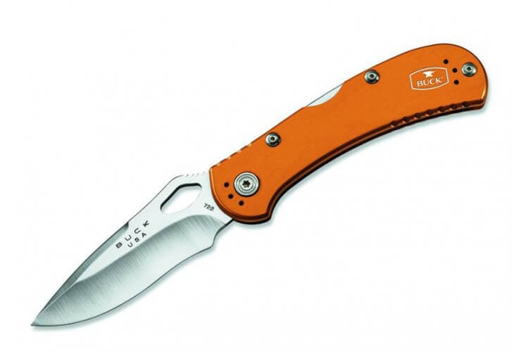 Couteau pliant BUCK SPITFIRE n°722GYS1 manche gris 11cm