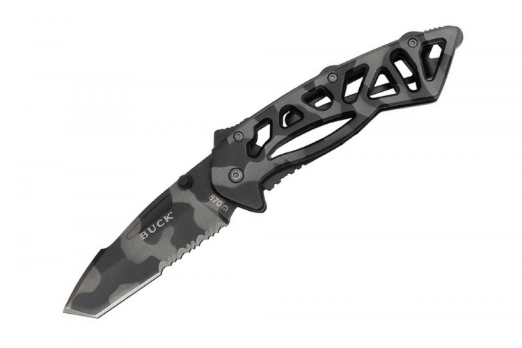 Couteau pliant BUCK MINI-BONES n&deg;869CMS manche camouflage 8cm