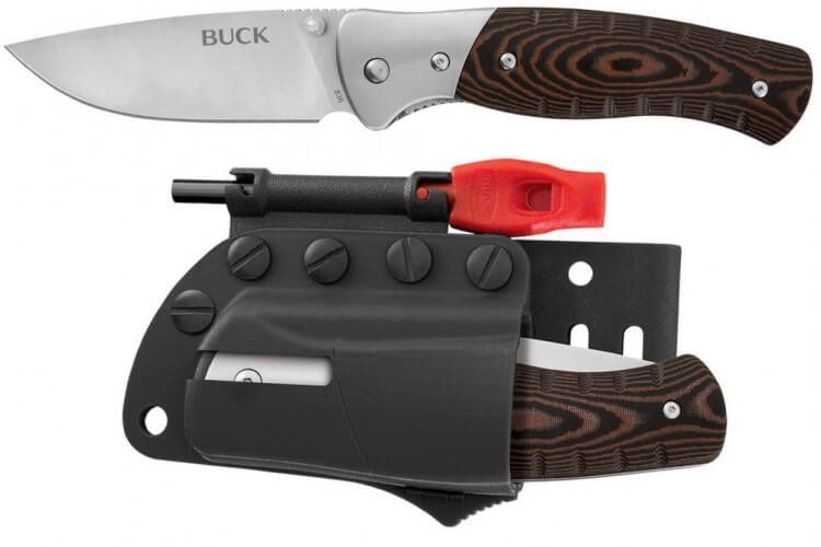 Couteau pliant BUCK SELKIRK 835BRS manche micarta 11cm