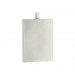 Flasque plate inox, bouchon simple, 90ml