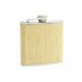 Flasque inox gainée hêtre avec bouchon baïonnette - 180ml