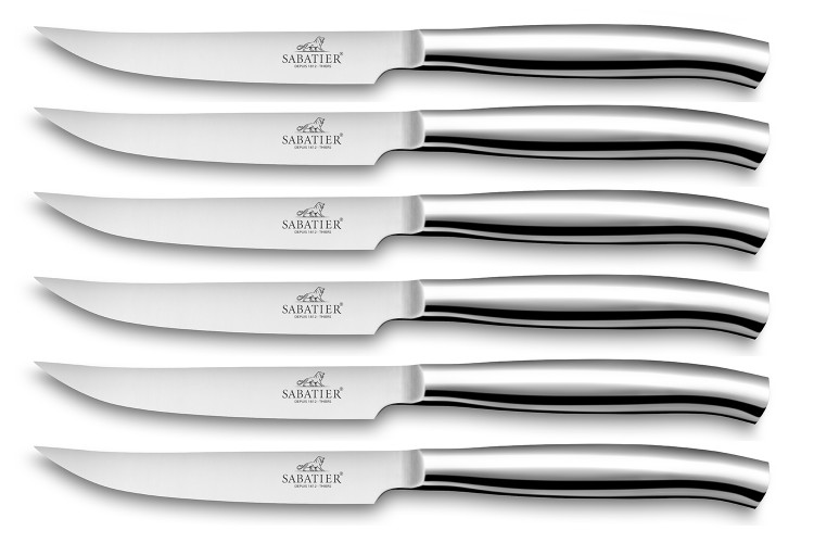 Coffret 6 couteaux &agrave; steak St Germain Lion Sabatier fabrication fran&ccedil;aise