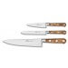 Coffret 3 couteaux SABATIER Provençao 100% forgés manches olivier