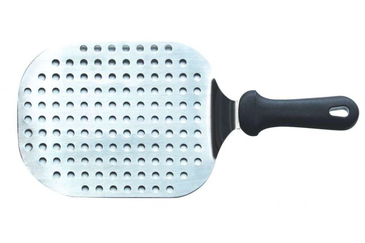 Pelle de service perfor&eacute;e inox 18 x 22cm id&eacute;ale pizza
