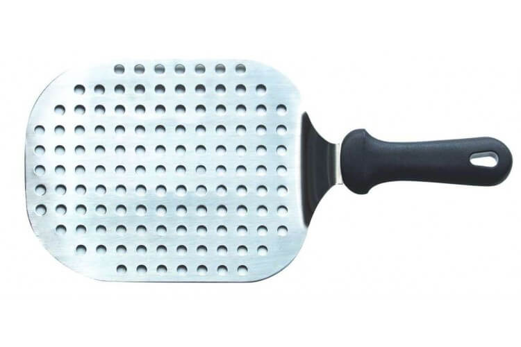 Pelle de service perforée inox 18 x 22cm idéale pizza