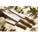 Coffret 2 couteaux SABATIER Provençao 100% forgés manches olivier