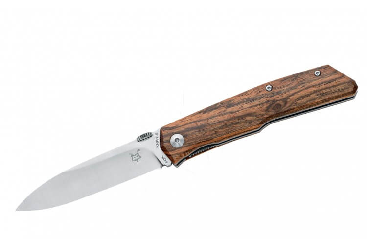 Couteau pliant FOX Terzuola FX-515W manche ziricote 11cm + étui cuir
