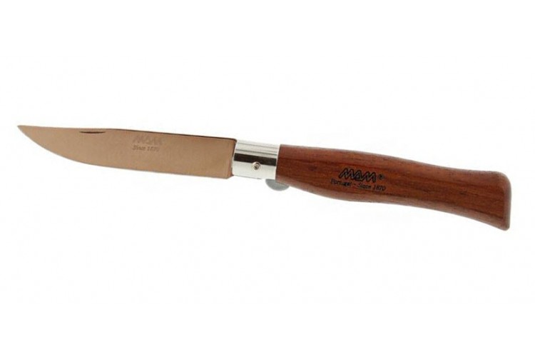 Couteau pliant MAM lame titanium bronze manche en bubinga 12.5cm