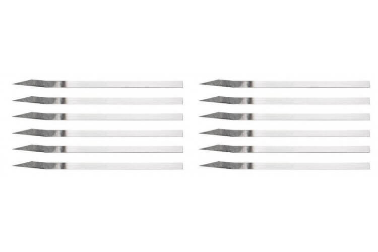Lame de boulanger courbée en acier carbone - Lot de 12