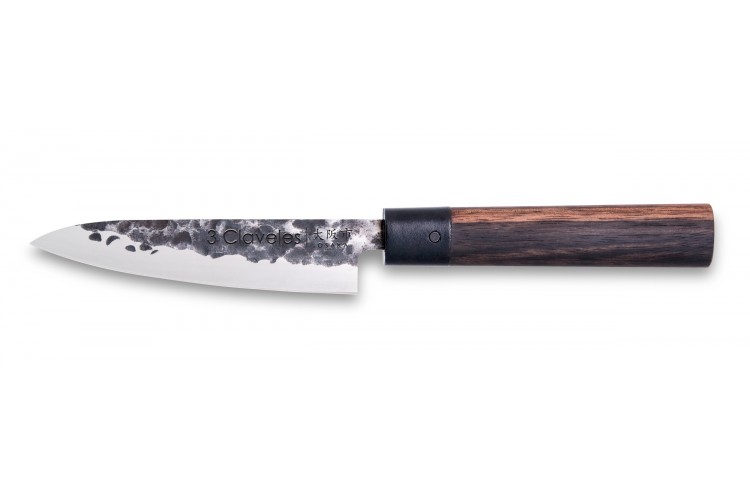 Couteau d'office 3 Claveles Osaka 13.5cm forg&eacute; main manche grenadille
