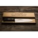 Couteau santoku japonais Masahiro BWH 17.5cm acier MBS-26 manche Pakkawood