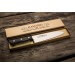Couteau santoku japonais Masahiro BWH 17.5cm acier MBS-26 manche Pakkawood