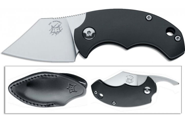 Couteau pliant FOX Zero FX-305 manche martelé noir 10cm