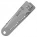 Couteau pliant CRKT KISS 5510 dentelé manche inox porte-billets 9cm
