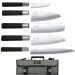 Malette 5 couteaux japonais KAI Wasabi Black JAPON