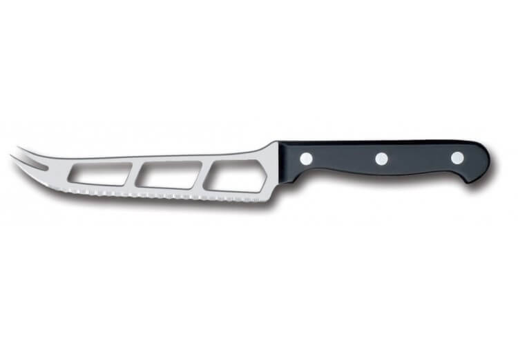 Couteau à fromage à pâte molle Fischer Bargoin lame crantée inox design 15cm