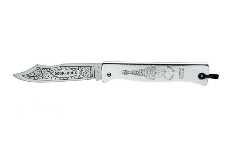 Couteau pliant Douk-Douk 815GM lame acier carbone manche m&eacute;tal 11cm