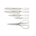 Bloc design 4 couteaux + ciseaux Arcos Riviera White acier inox NITRUM