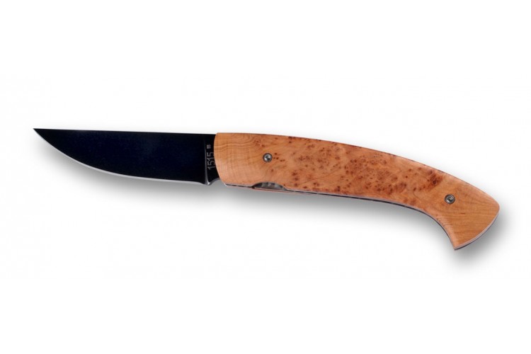 Couteau de poche artisanal 1515 lame oxyd&eacute;e + manche 9.5cm gen&eacute;vrier