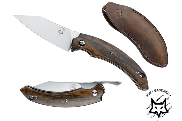 Couteau pliant FOX Bastinelli FX.518ZW bois ziricote + &eacute;tui